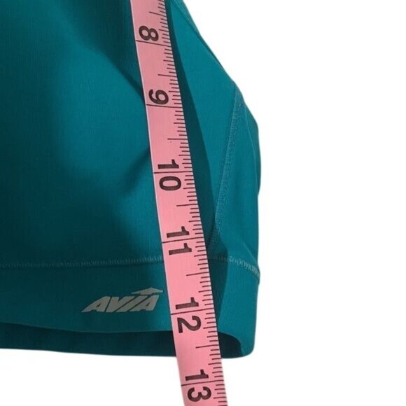Avia Teal Racerback Sports Bra Size M 80% Polyester 20% Spandex Womens Activewea - Picture 9 of 9